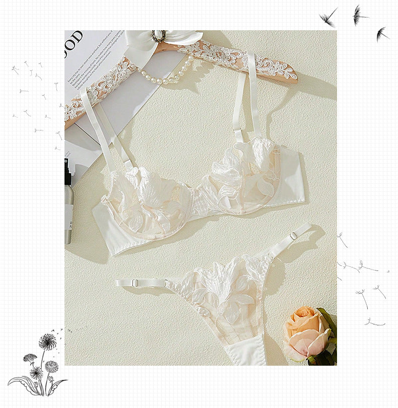 Flora – Sheer Lace Role-Play Lingerie Set (S–XL)