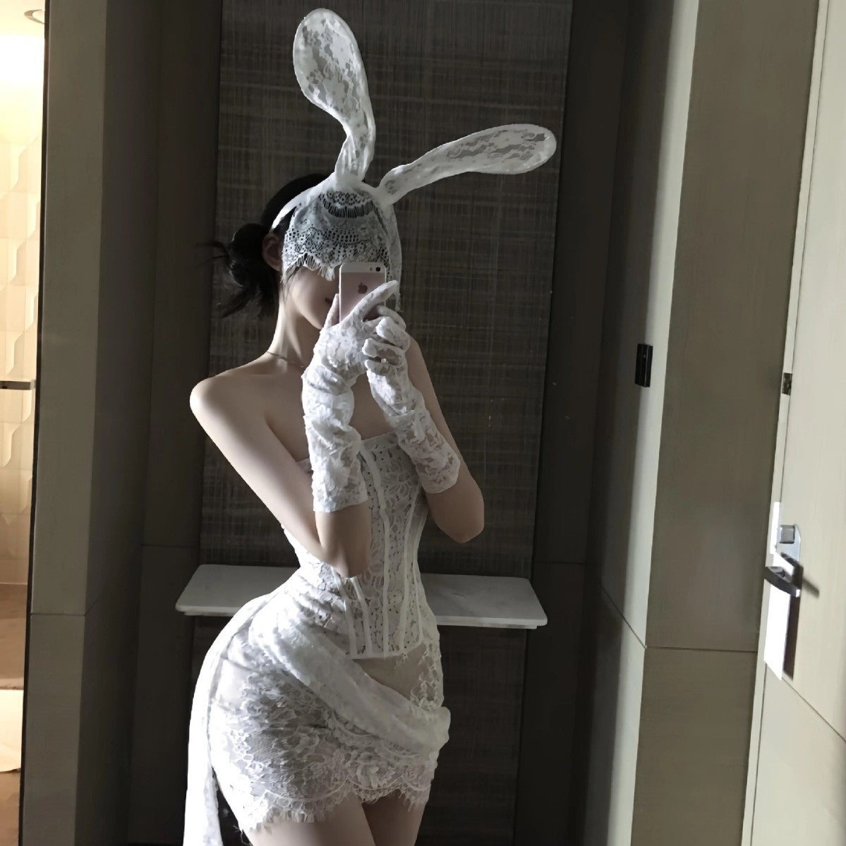 Minerva Allure Strapless Lace-Up Costume Dress