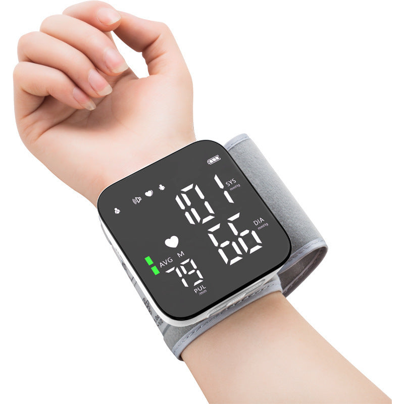 WISHMED Automatic Wrist Blood Pressure Monitor – LED Display & 90 Memory Slots
