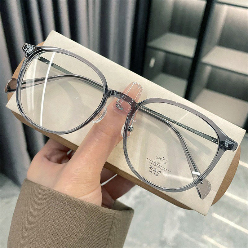 Rhea Retro Oval Blue-Light Prescription Glasses