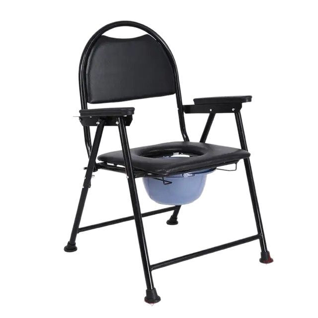 Foldable Portable Toilet Chair – Elderly & Disability Support Seat