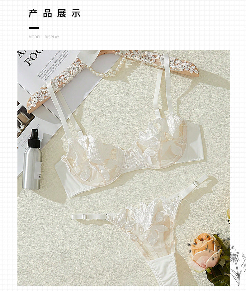 Flora – Sheer Lace Role-Play Lingerie Set (S–XL)