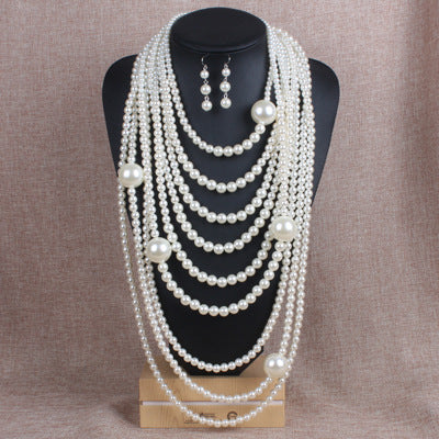 Iduna Cascade Pearl Body Chain Set