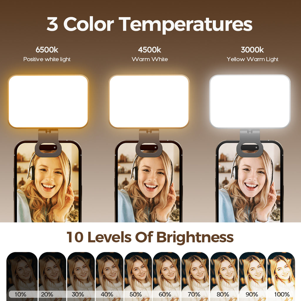 XJ102 Portable Video Conferencing & Selfie Fill Light (800mAh)