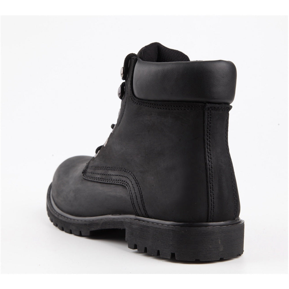 Chenyang G38 Puncture-Resistant Steel Toe Boots – Durable Cowhide Protective Footwear