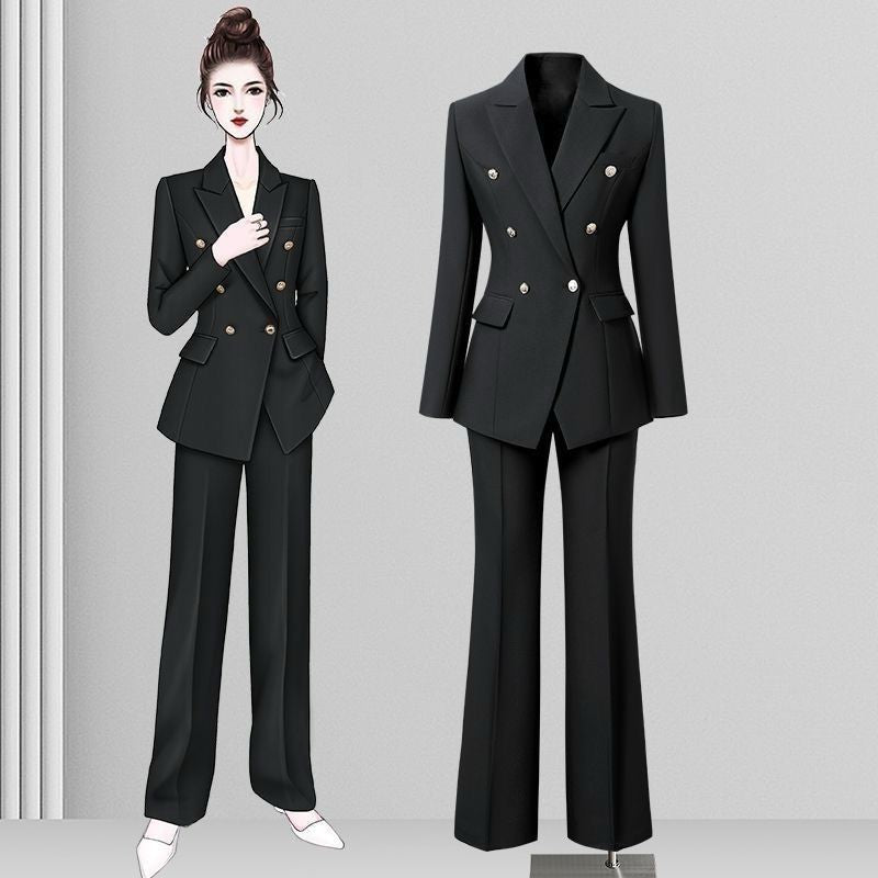 Minerva Luxe Tailored Two-Piece Suit Set – Spring/Autumn Edition