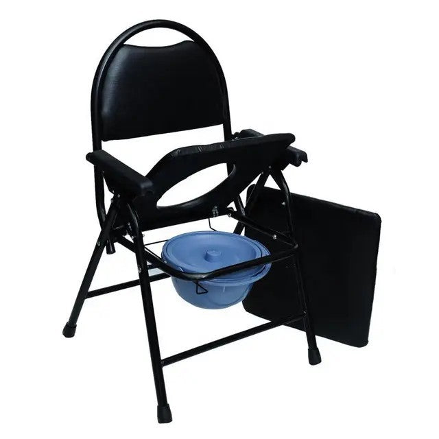 Foldable Portable Toilet Chair – Elderly & Disability Support Seat