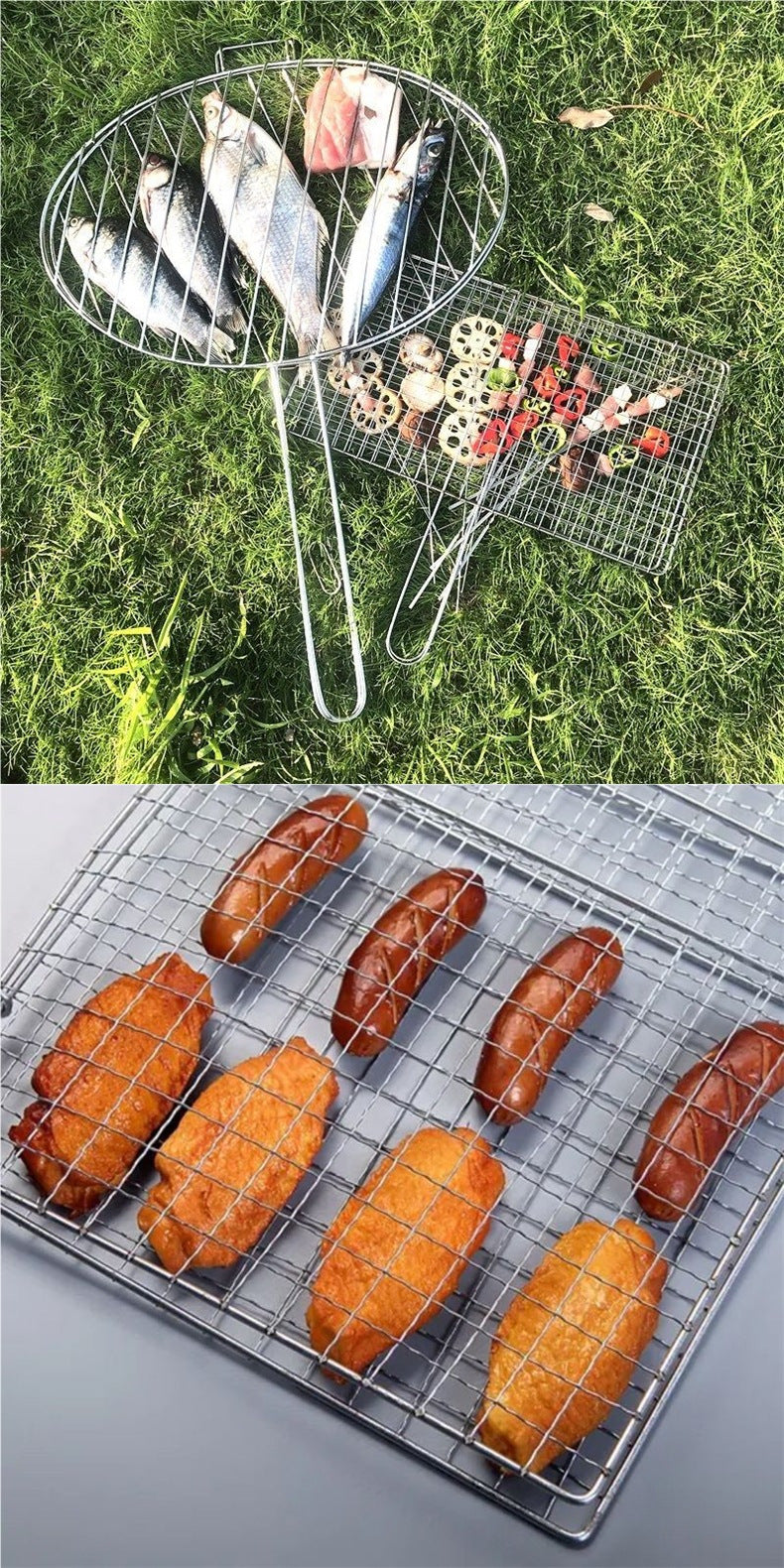 Stainless Steel 22×35cm Premium BBQ Grilling Tool – Thickened & Enriched