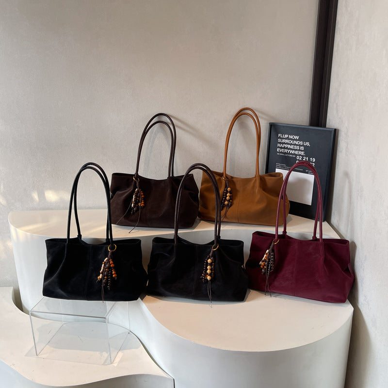 CONCORDIA URBAN (Concordia) – Winter Suede Large Capacity Tote Bag