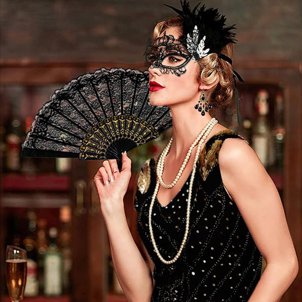 Siva Retro Feather Masquerade Set