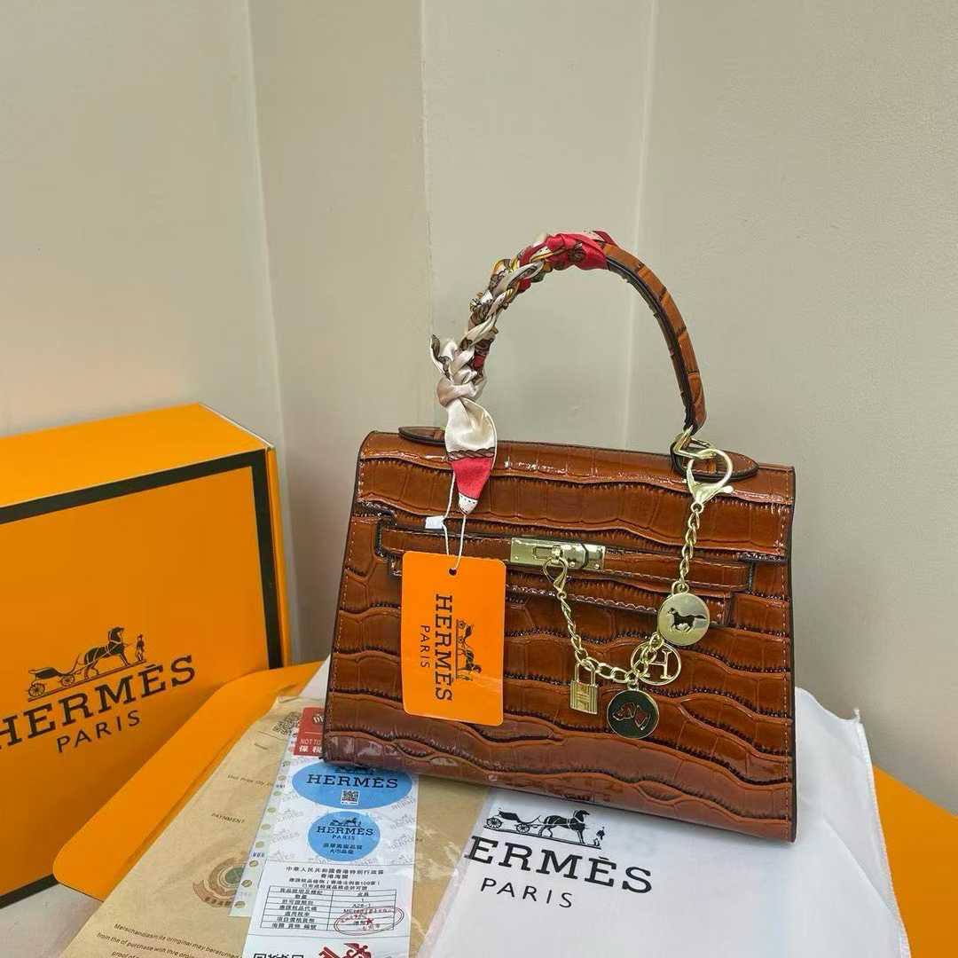 Fauna Stone-Pattern Kelly Bag – Large-Capacity Birkin Style Shoulder & Crossbody Bag