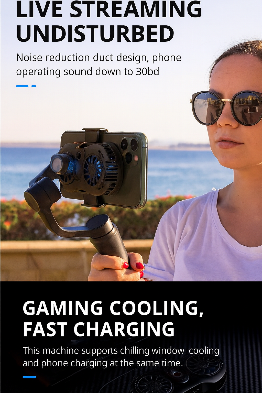 MT-X2 Semiconductor Mobile Phone Cooling Back Clip