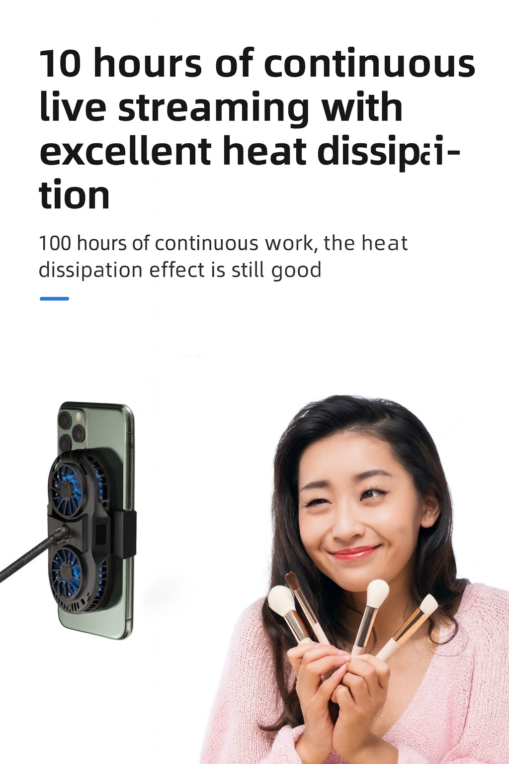 MT-X2 Semiconductor Mobile Phone Cooling Back Clip